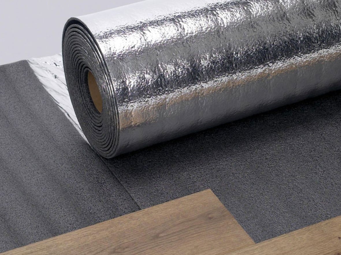 Sous-couche technique Isolsound alu 2mm polyane intégré - rouleau de 15m²